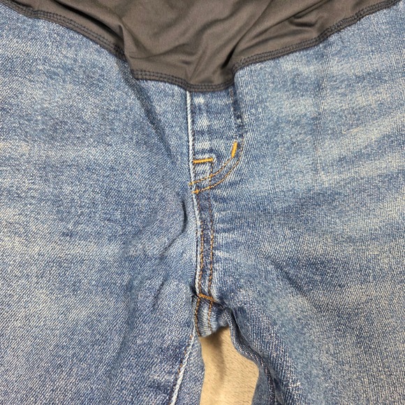 Madewell Maternity Skinny Jeans Women 28 Blue Denim Over Belly Panel Comfortable - Picture 6 of 10